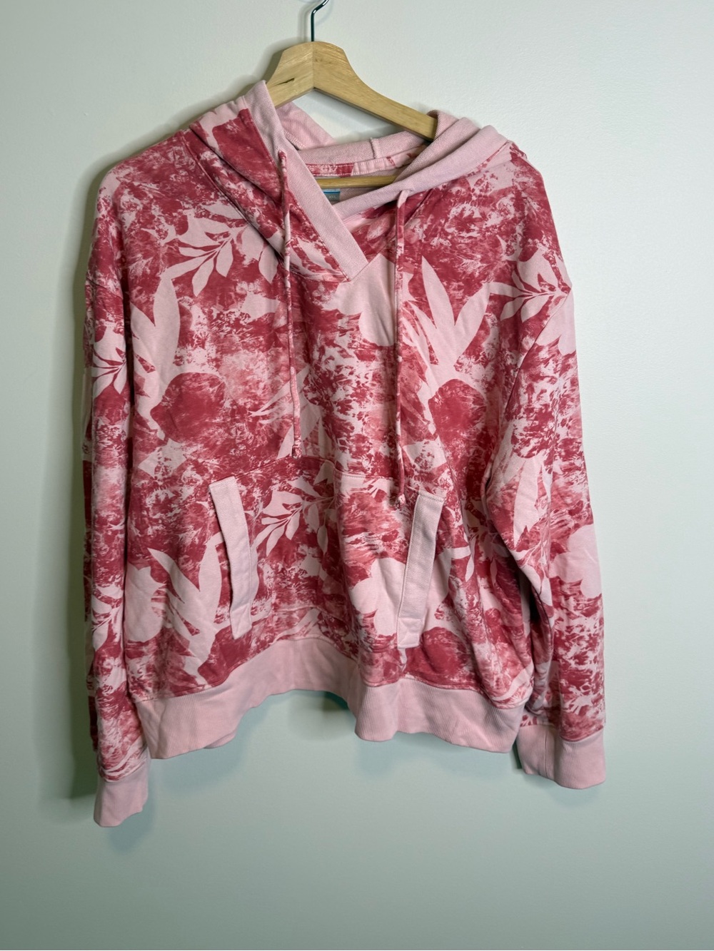 Columbia Pink & Rose Tie-Dye Pullover Hoodie